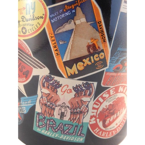 Harley Davidson Coffee Mug Cup 16 OZ Around The World Slogans Signs - Picture 9 of 11